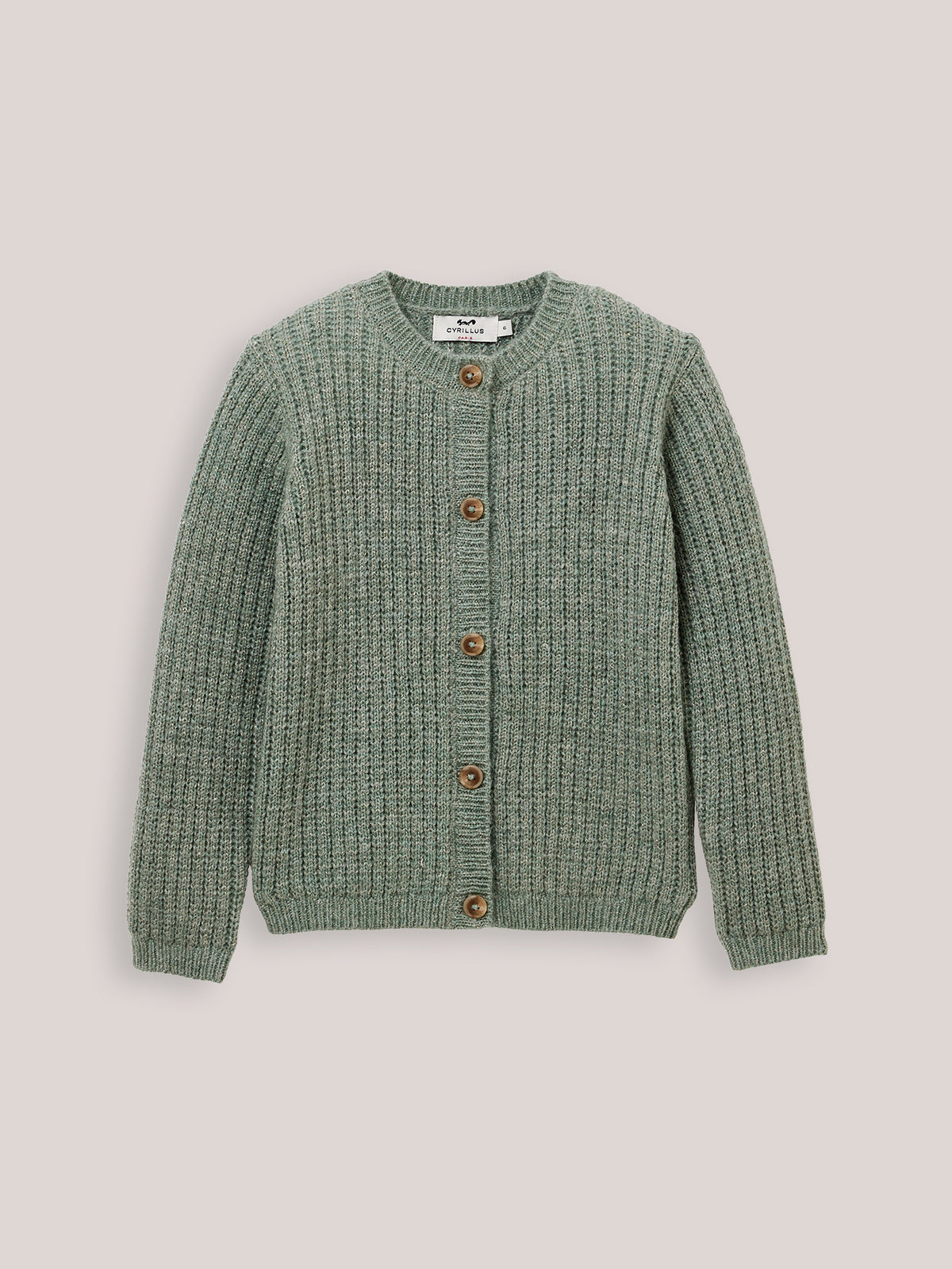 Cardigan Fille avec mohair et fils métallisés