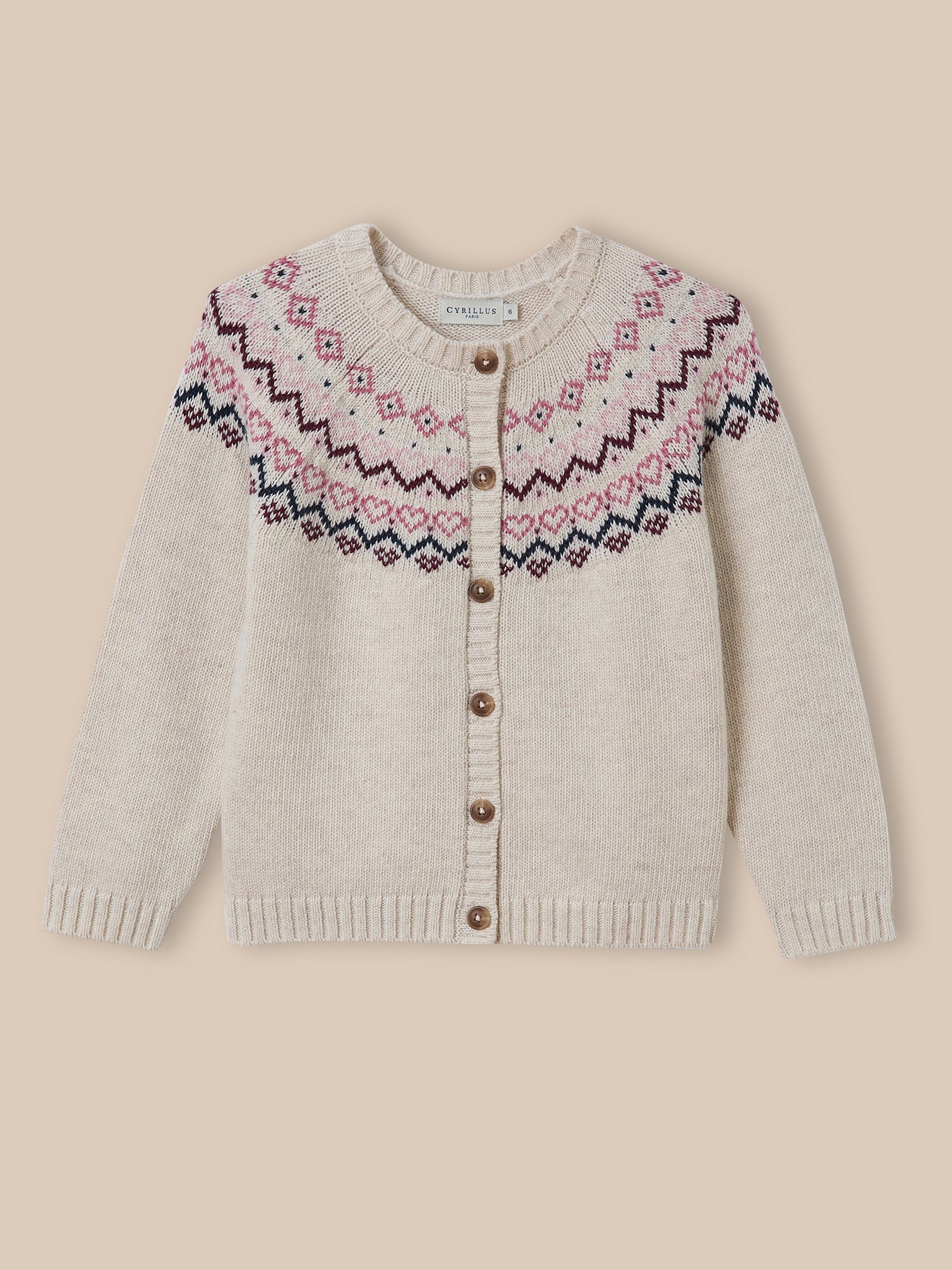 Meisjescardigan met jacquard