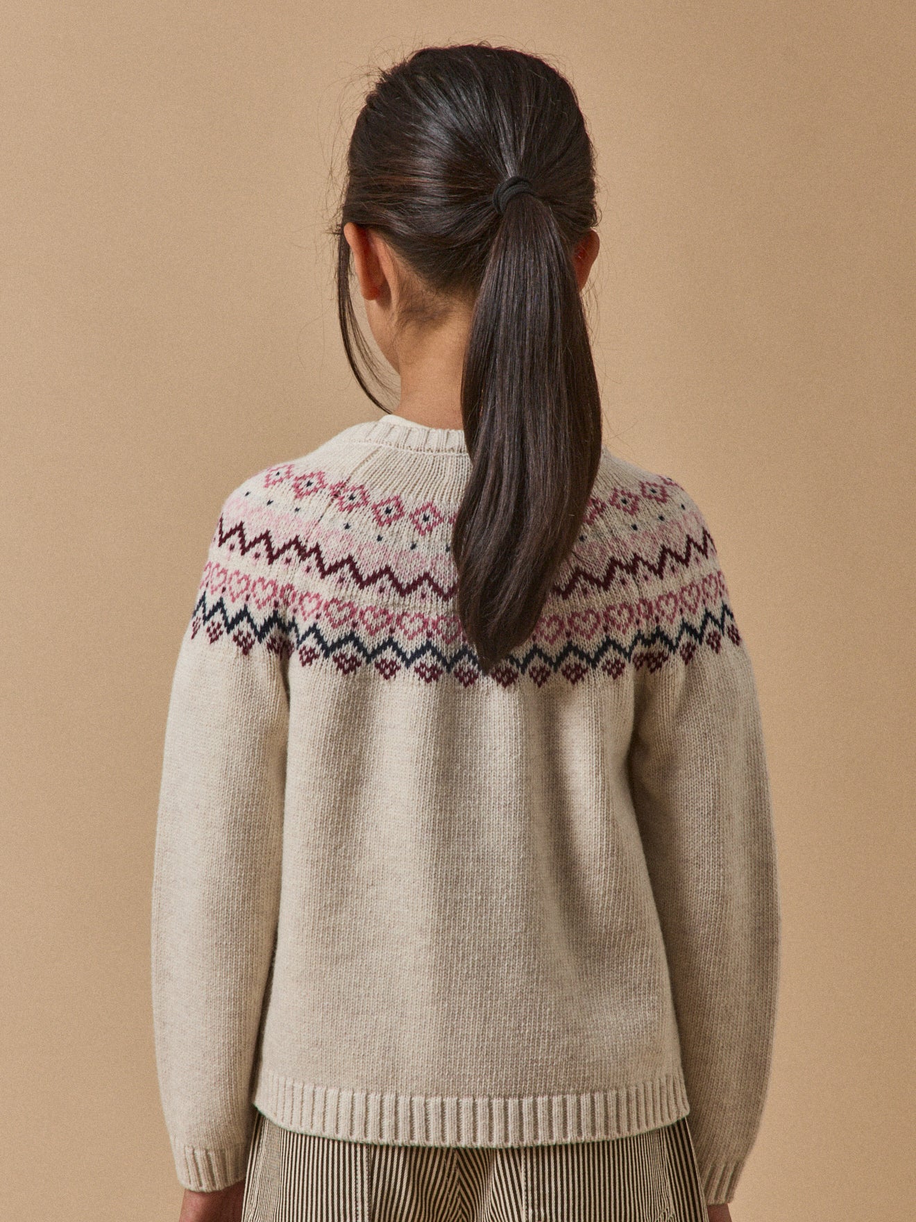 Meisjescardigan met jacquard