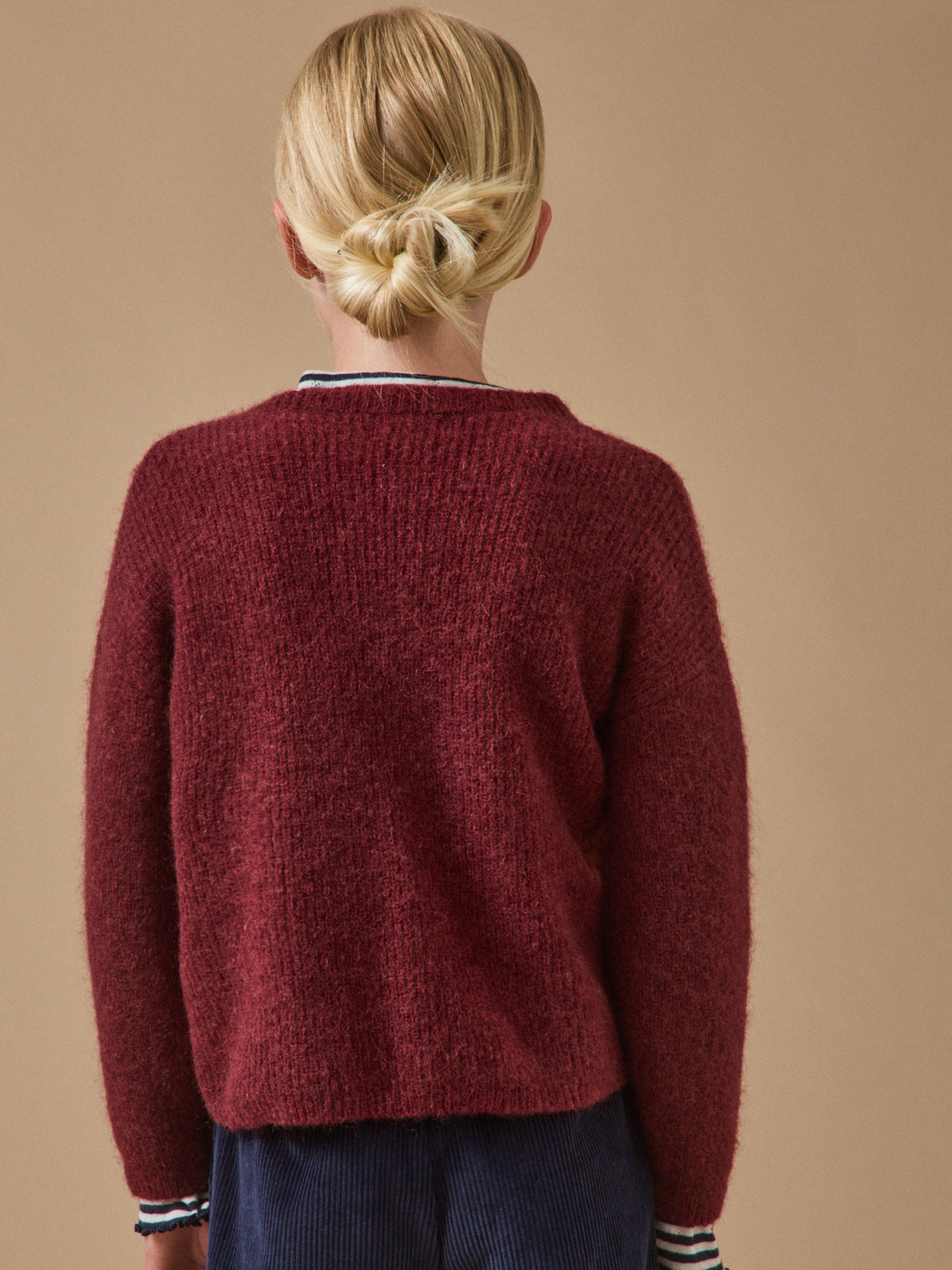Cardigan met wol en mohair - Junior collectie