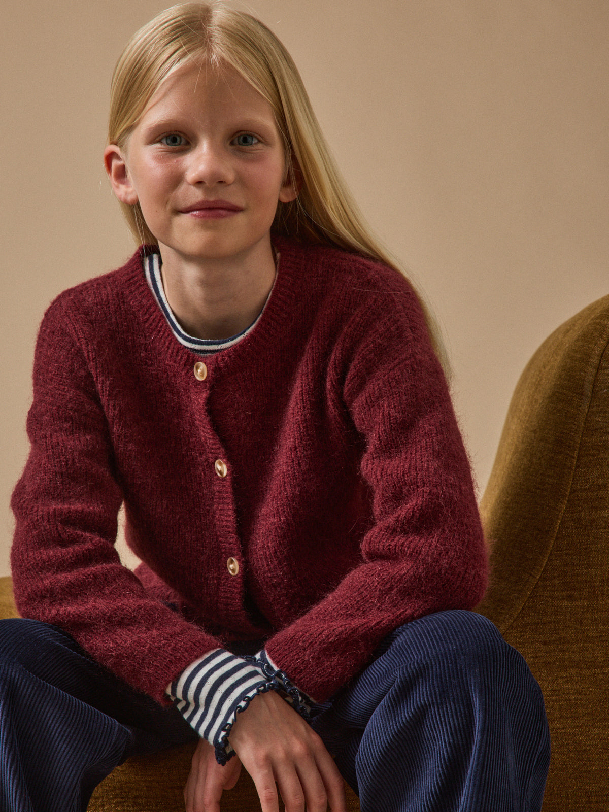 Cardigan met wol en mohair - Junior collectie