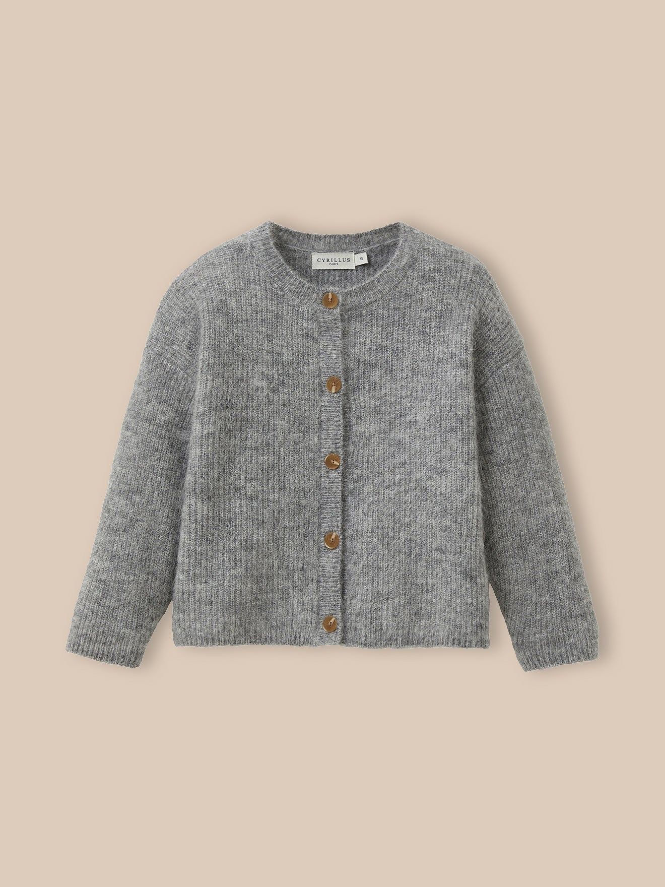 Meisjescardigan met wol en mohair