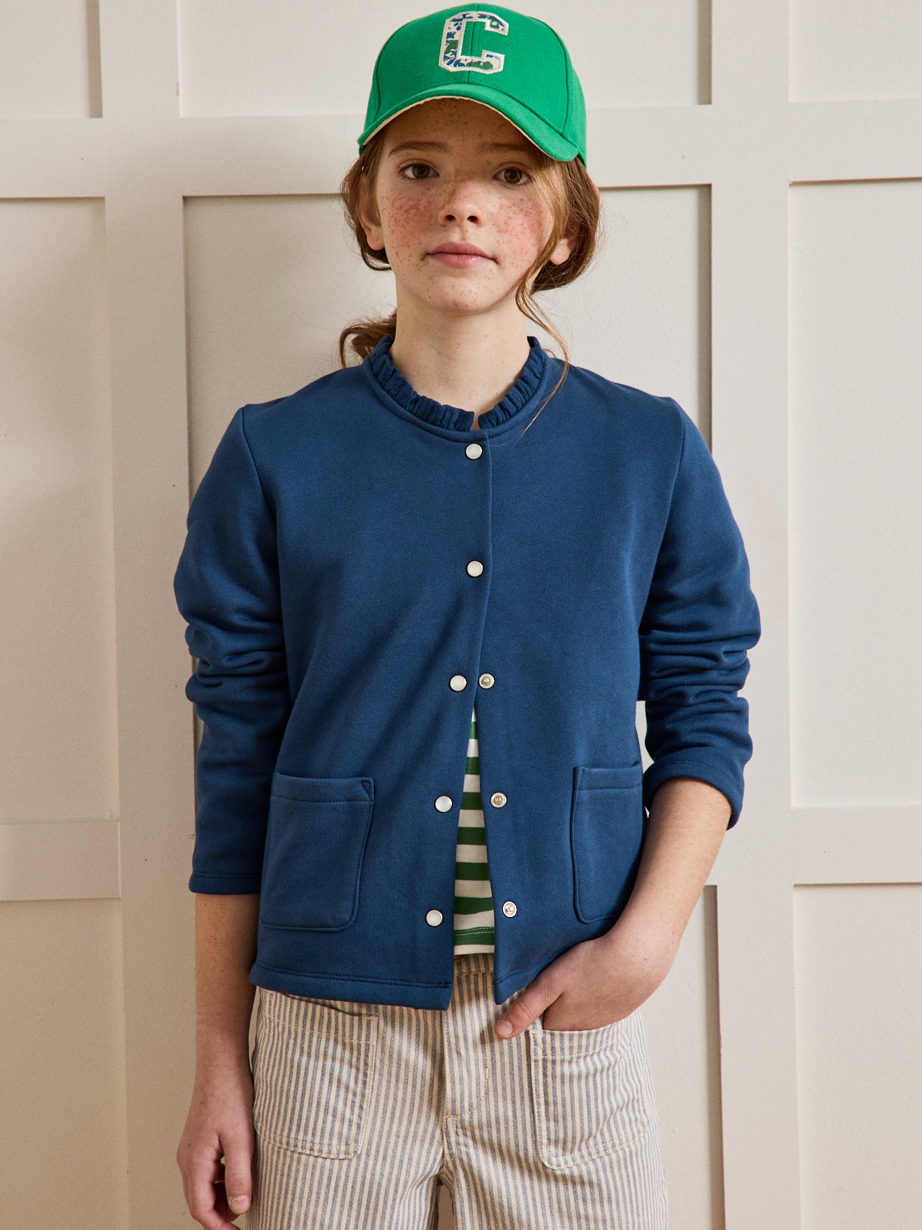 Gilet Fille en molleton - Coton biologique