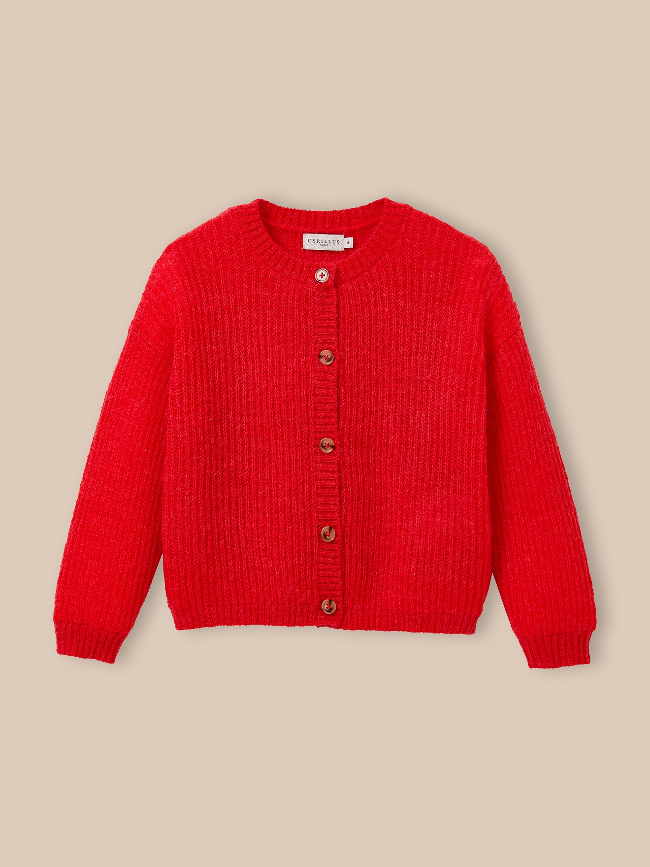 Cardigan Fille avec laine et mohair