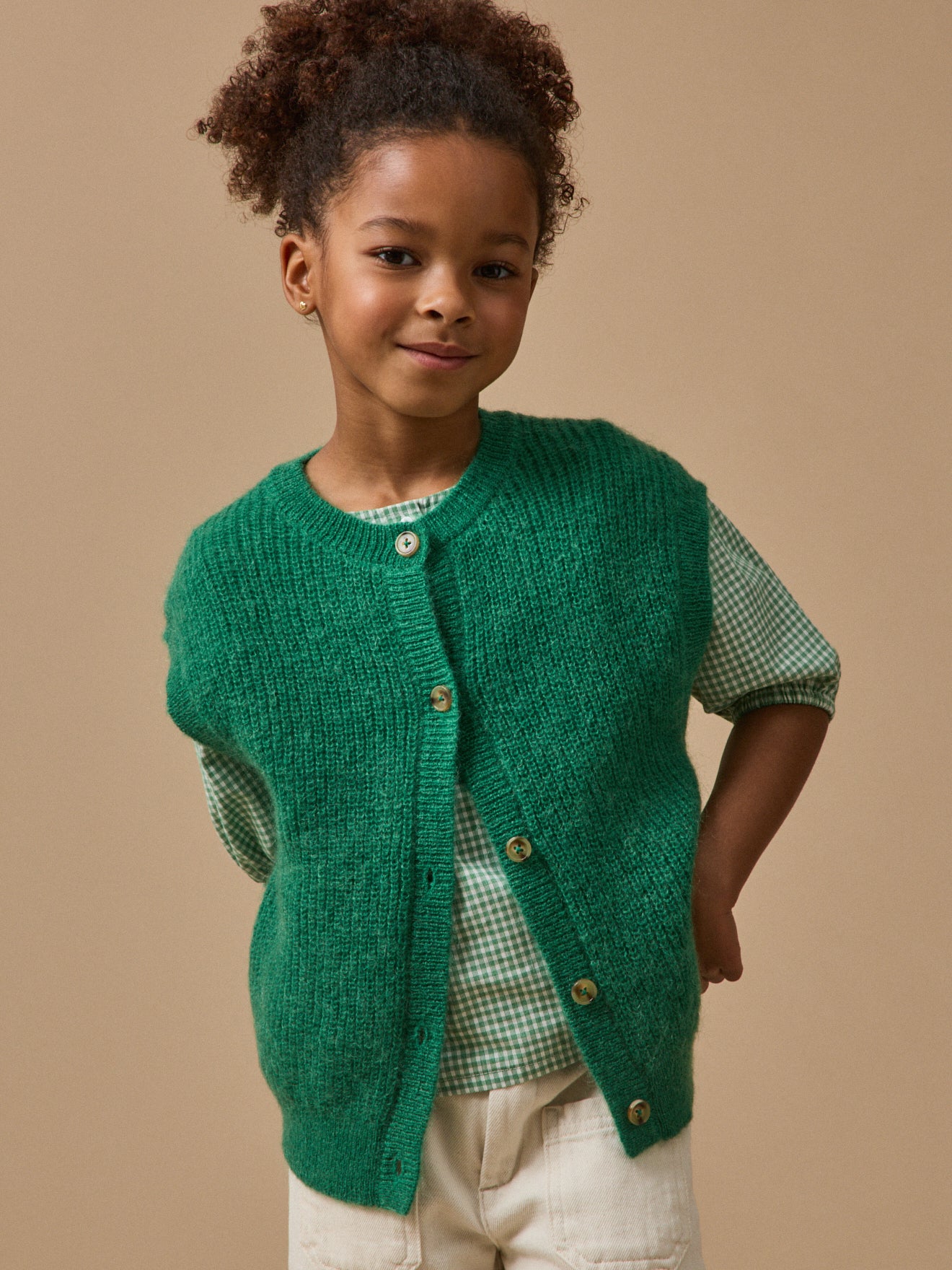 Cardigan Fille laine et mohair