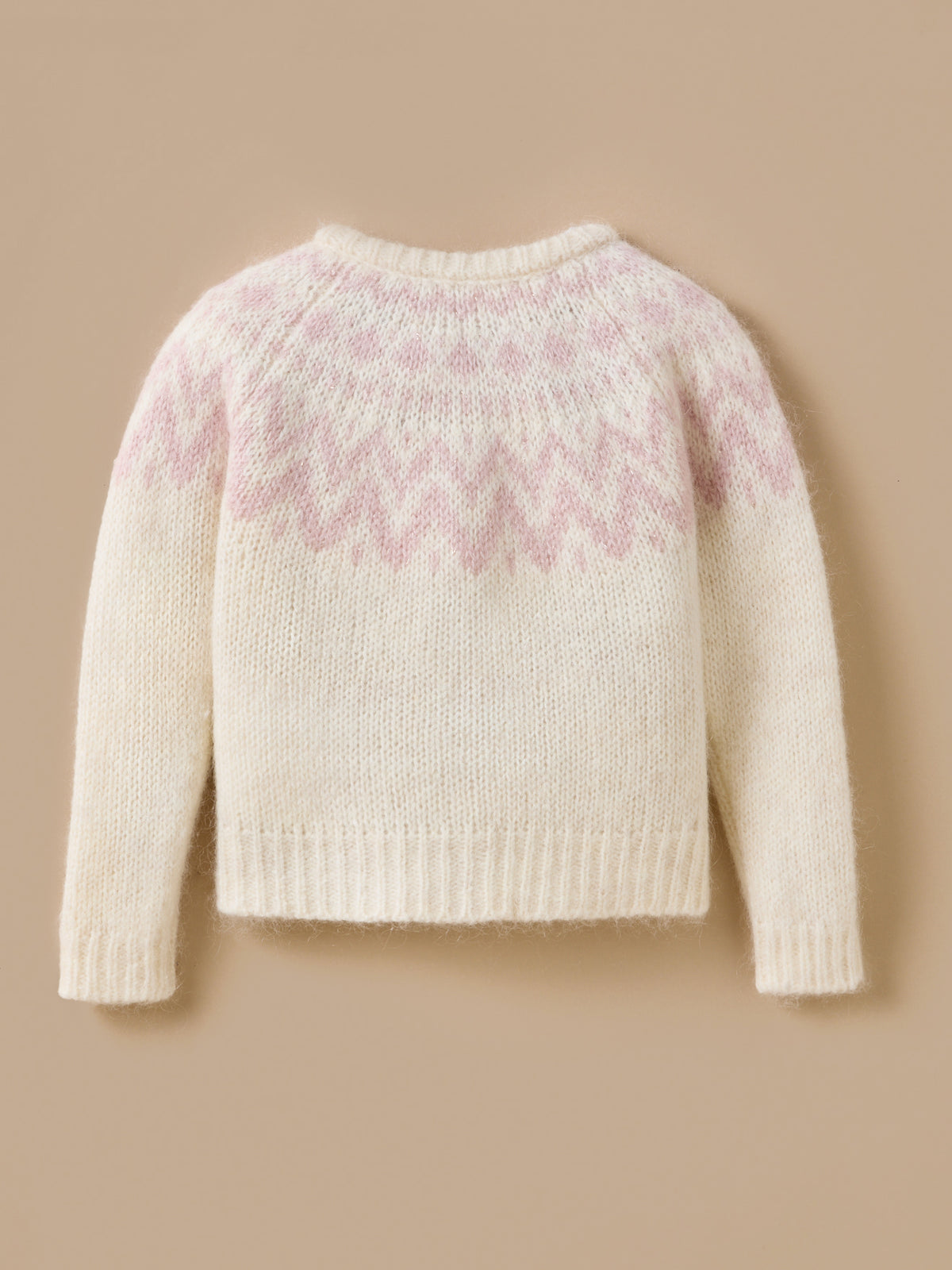 Wollen meisjescardigan met jacquard