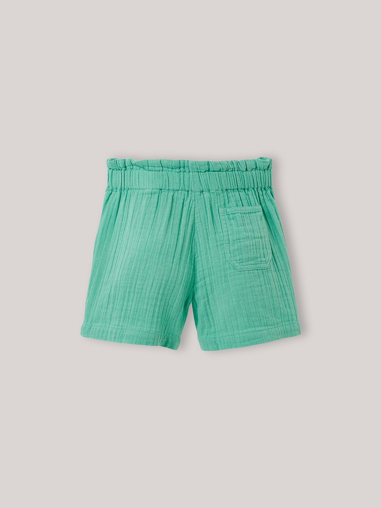 Meisjesshort in biokatoenen tetrastof