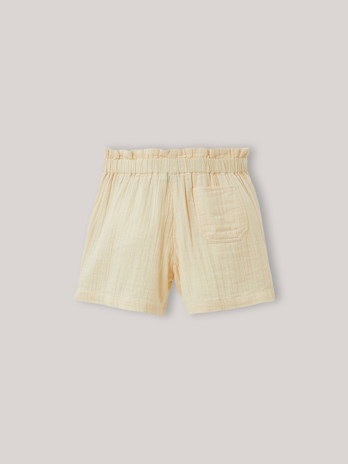 Meisjesshort in biokatoenen tetrastof