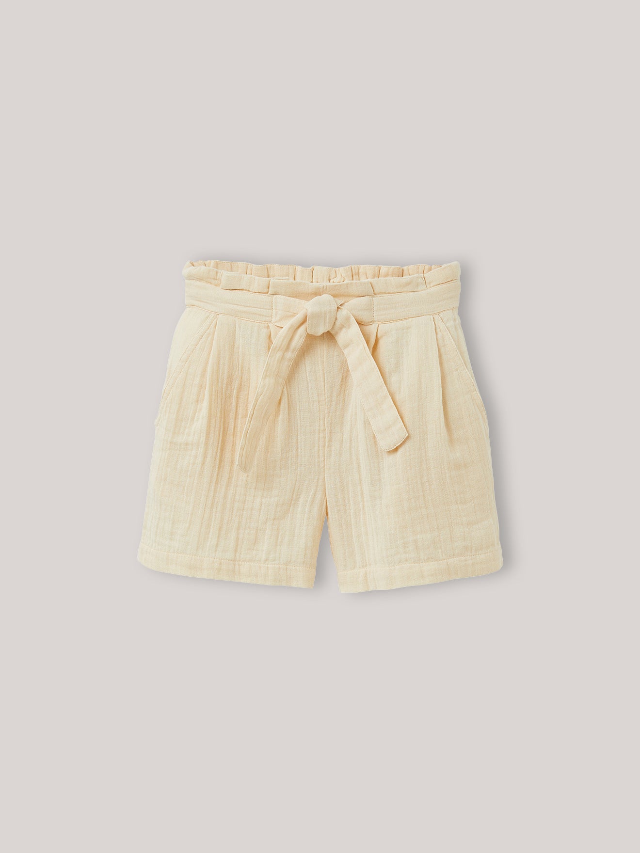 Meisjesshort in biokatoenen tetrastof