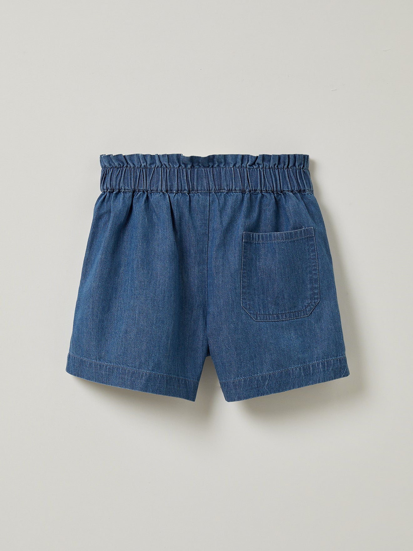 Meisjesshort in light denim