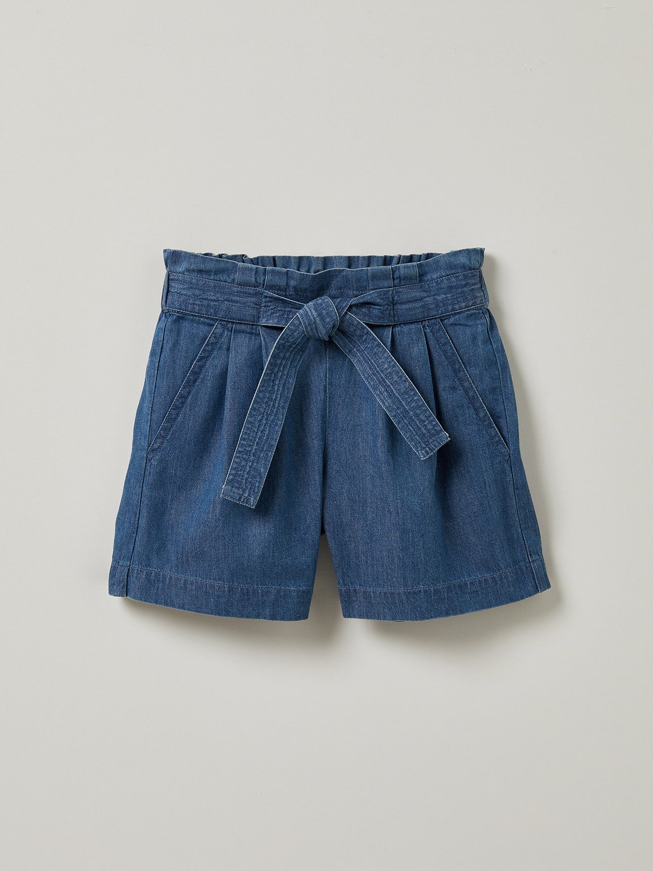 Meisjesshort in light denim