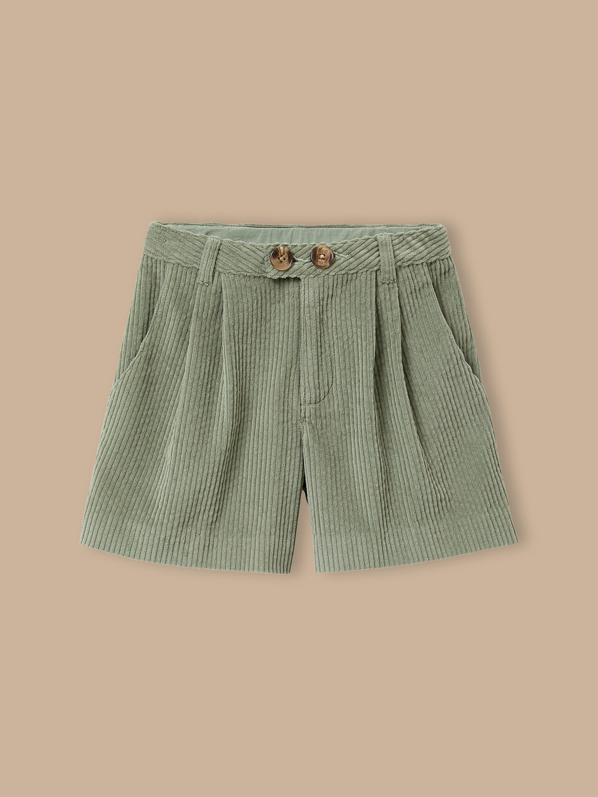 Short velours gaufré taille haute Fille