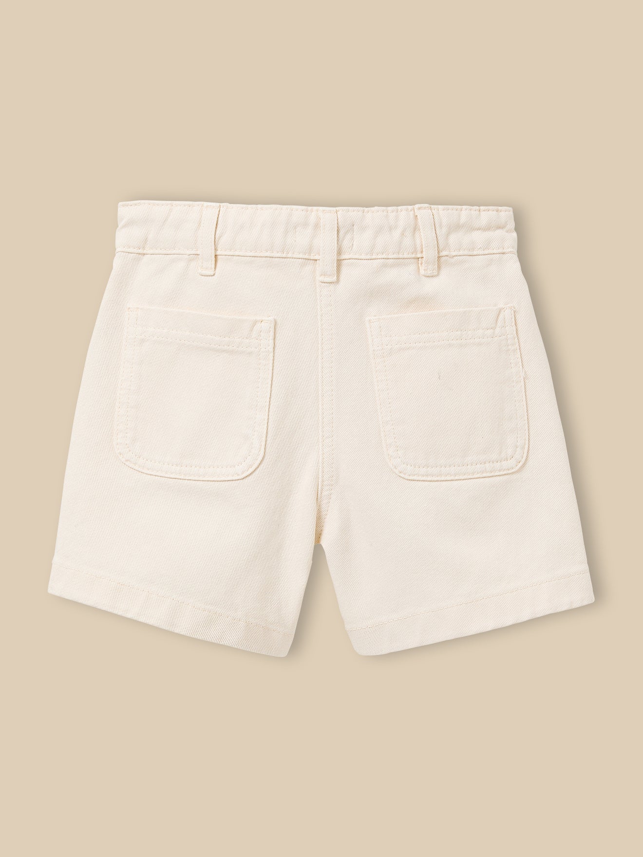Meisjesshort in gekleurd denim