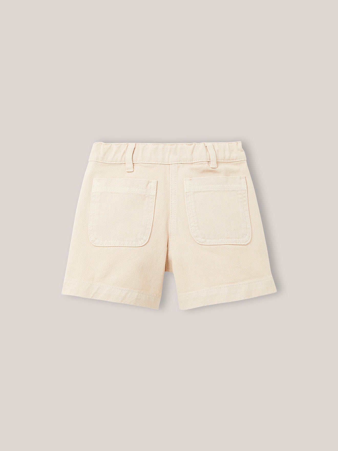 Meisjesshort in gekleurd denim