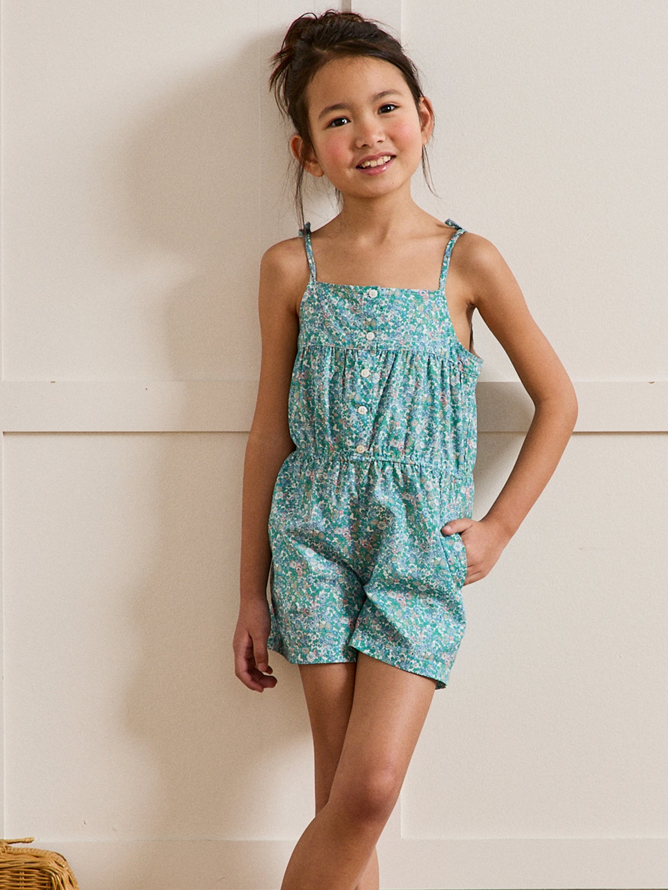 Meisjesplaysuit in Harriet Liberty-stof
