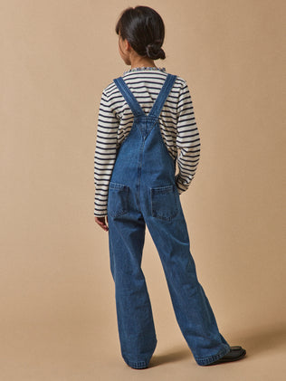 Meisjessalopette in denim