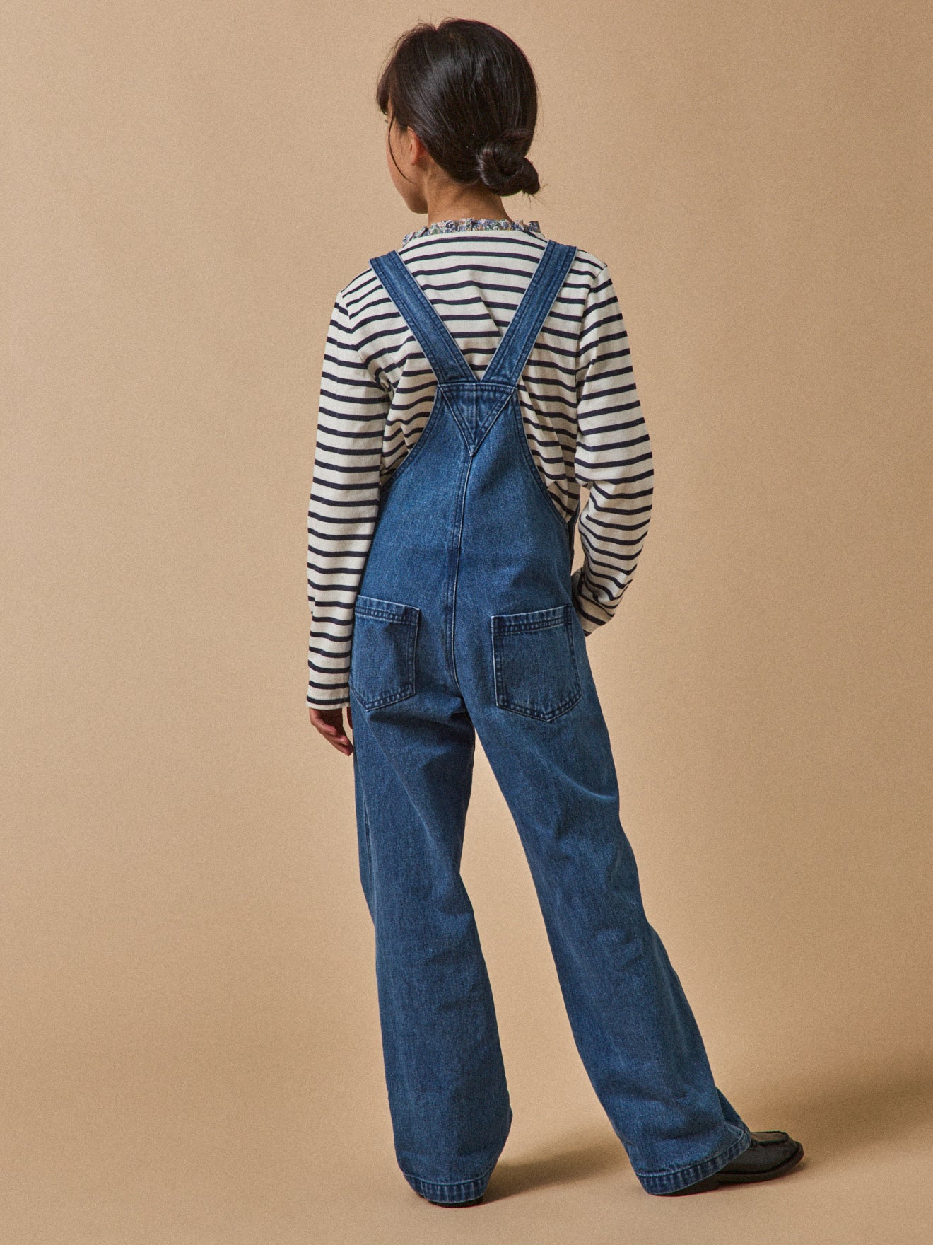 Meisjessalopette in denim