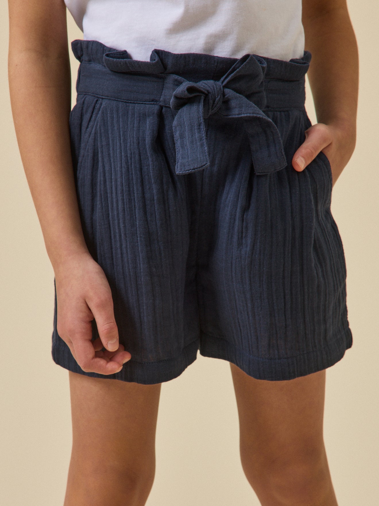 Meisjesshort in tetrastof - Junior collectie
