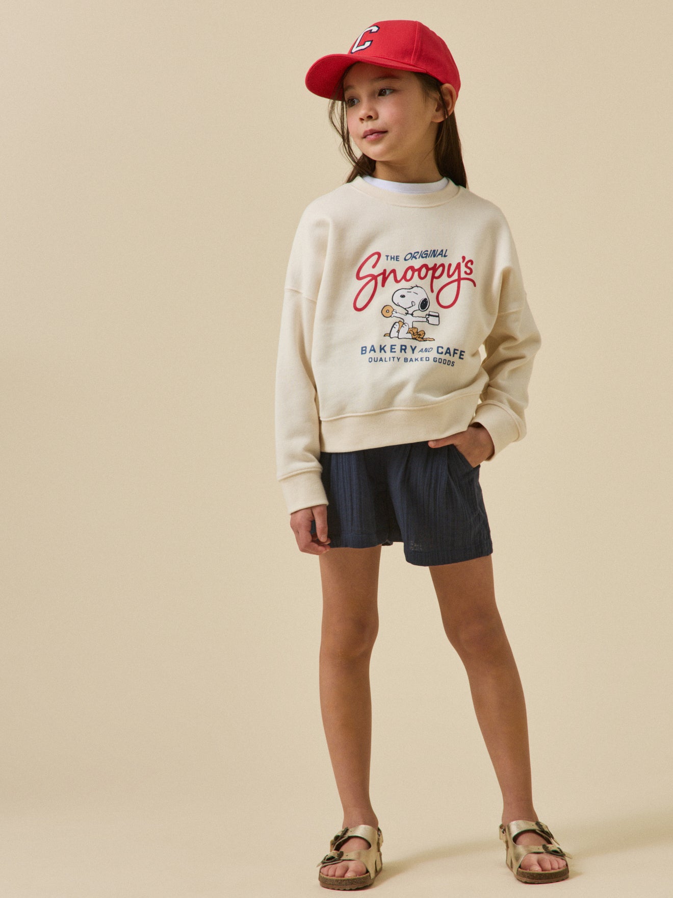 Meisjesshort in tetrastof - Junior collectie
