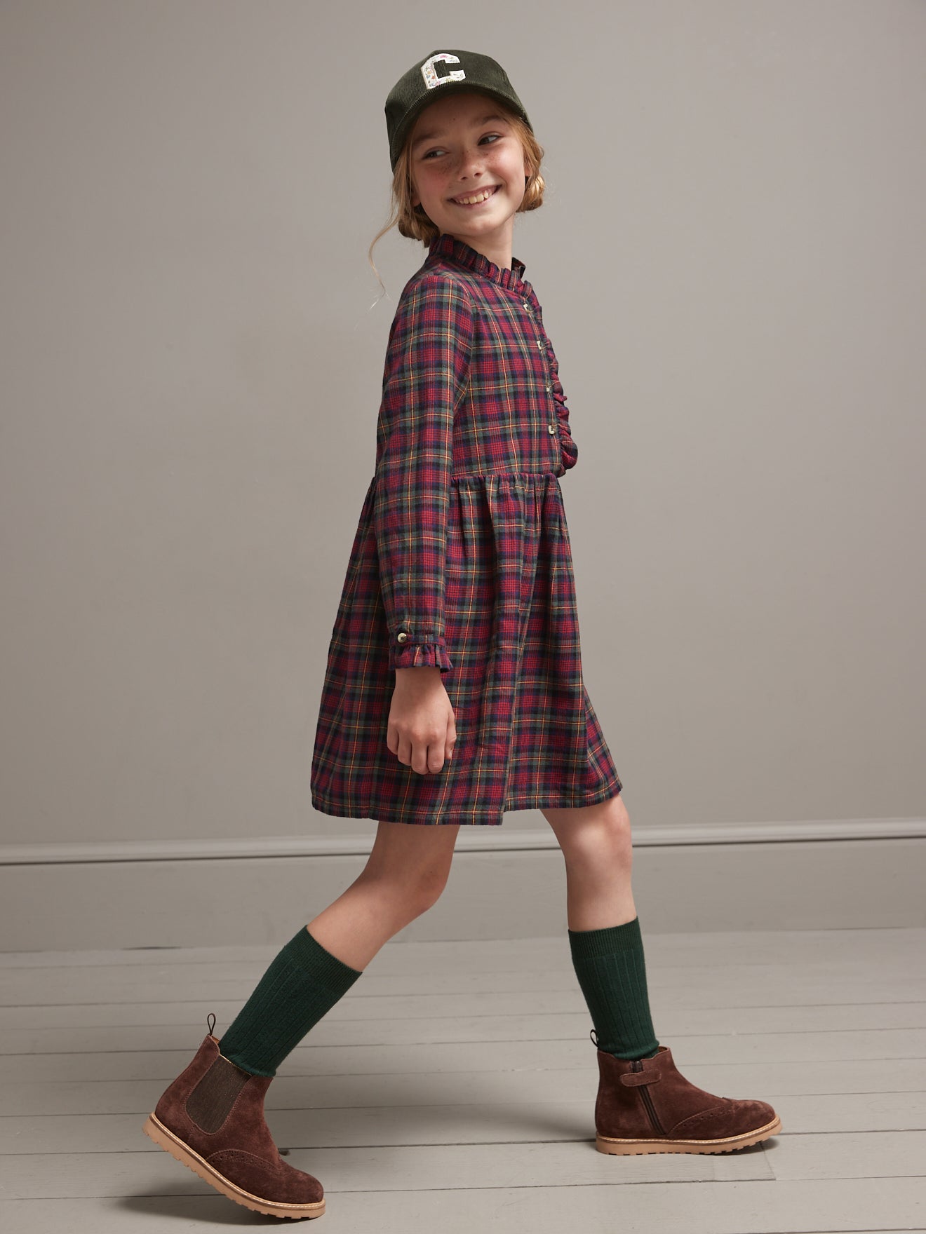 Robe Fille à carreaux
