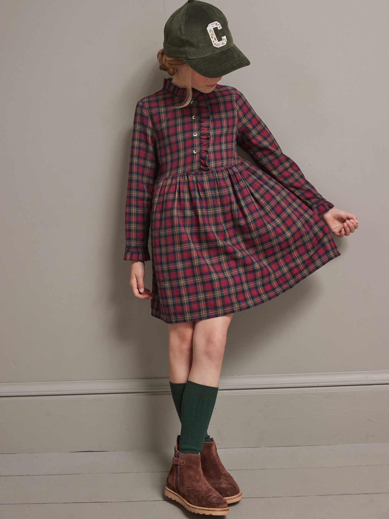 Robe Fille à carreaux