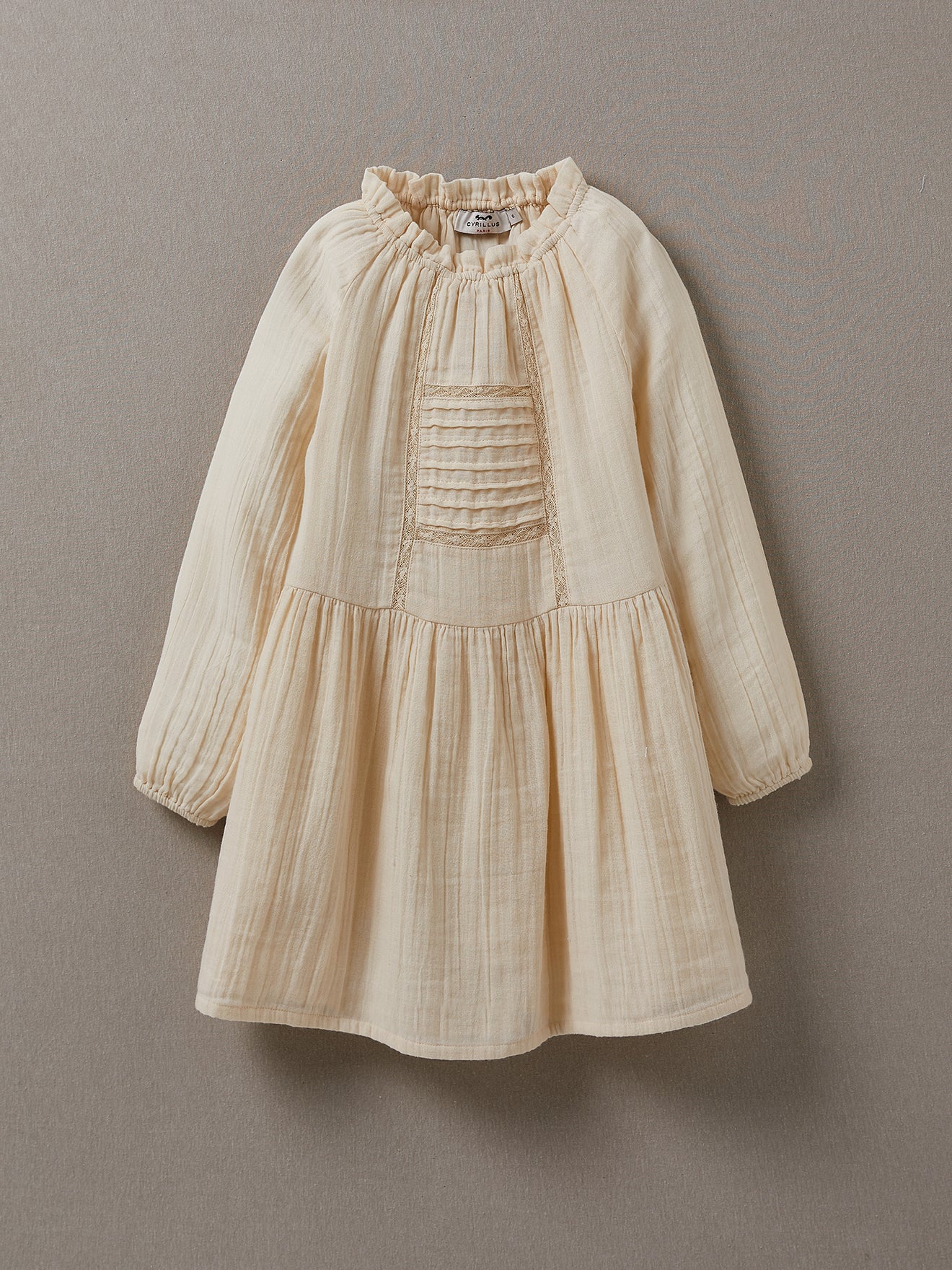Robe Fille en gaze de coton