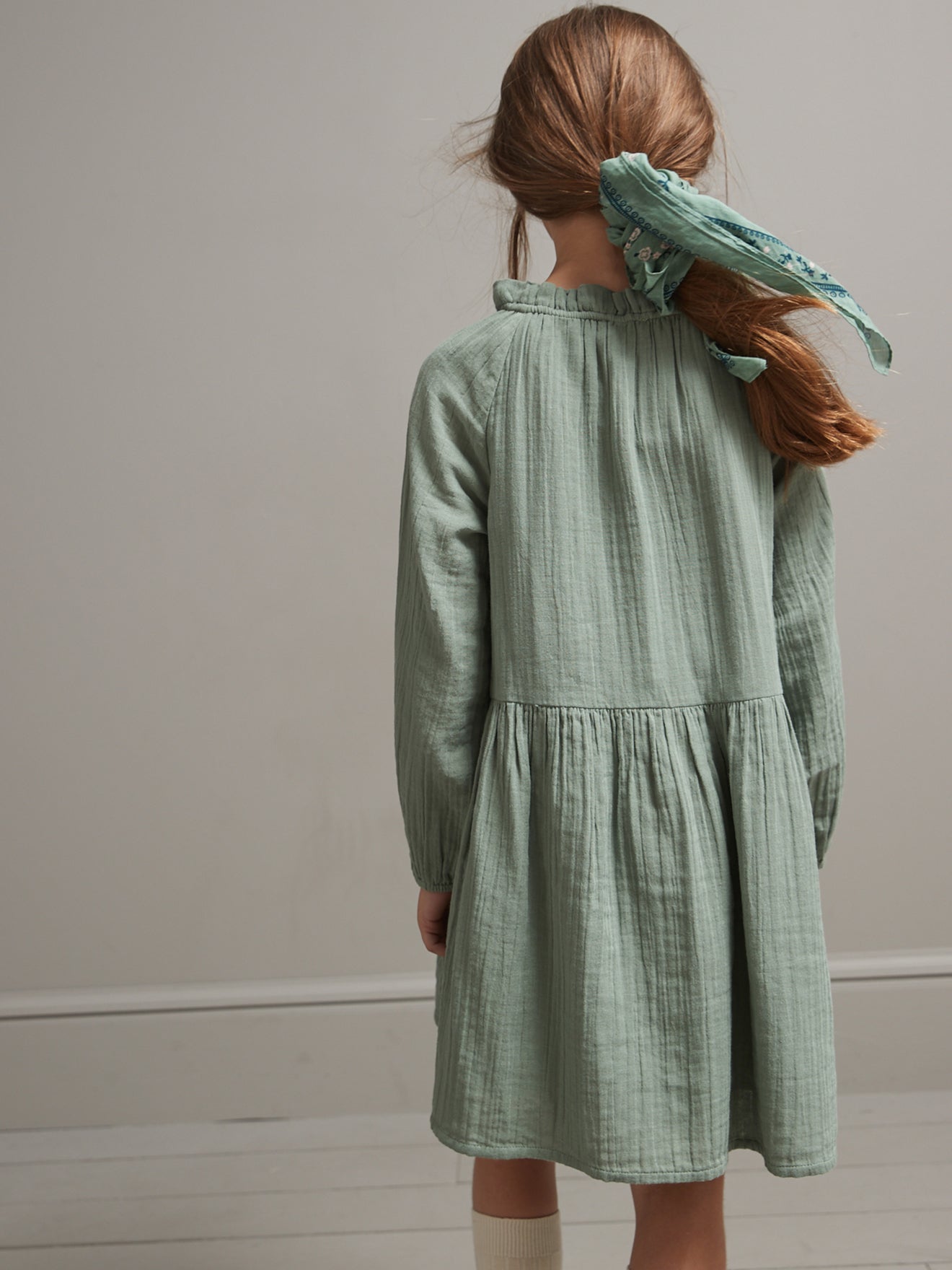 Robe Fille en gaze de coton