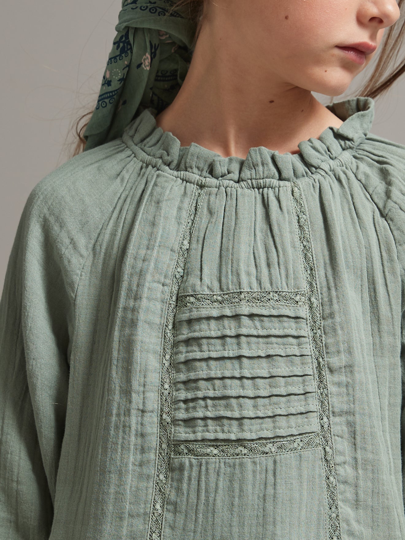 Robe Fille en gaze de coton