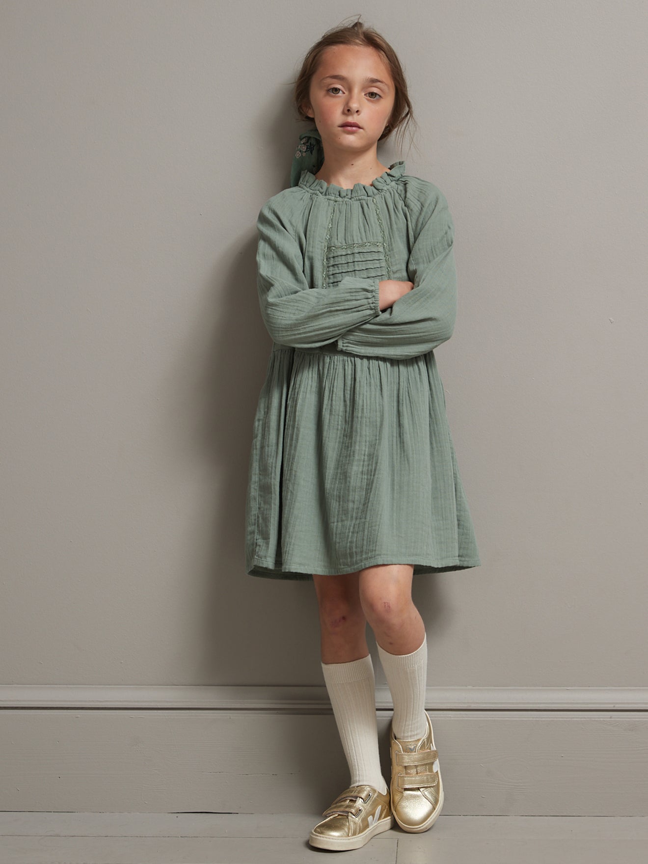 Robe Fille en gaze de coton