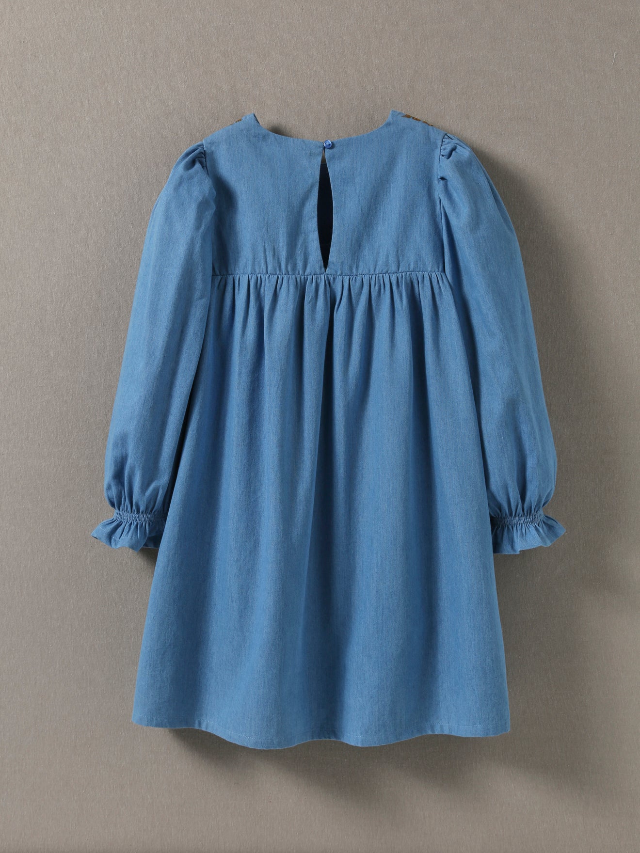 Robe fille en denim light