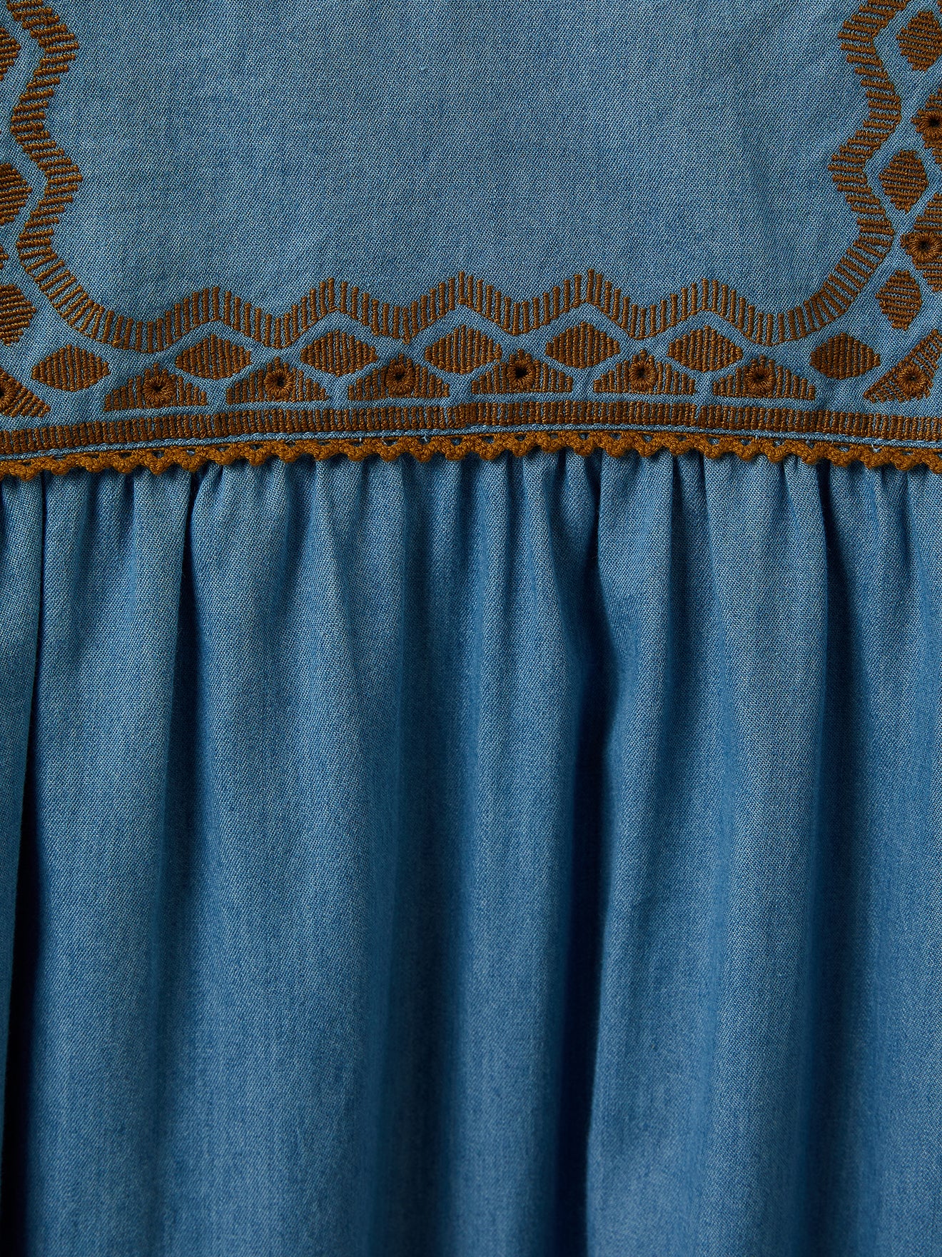 Robe fille en denim light