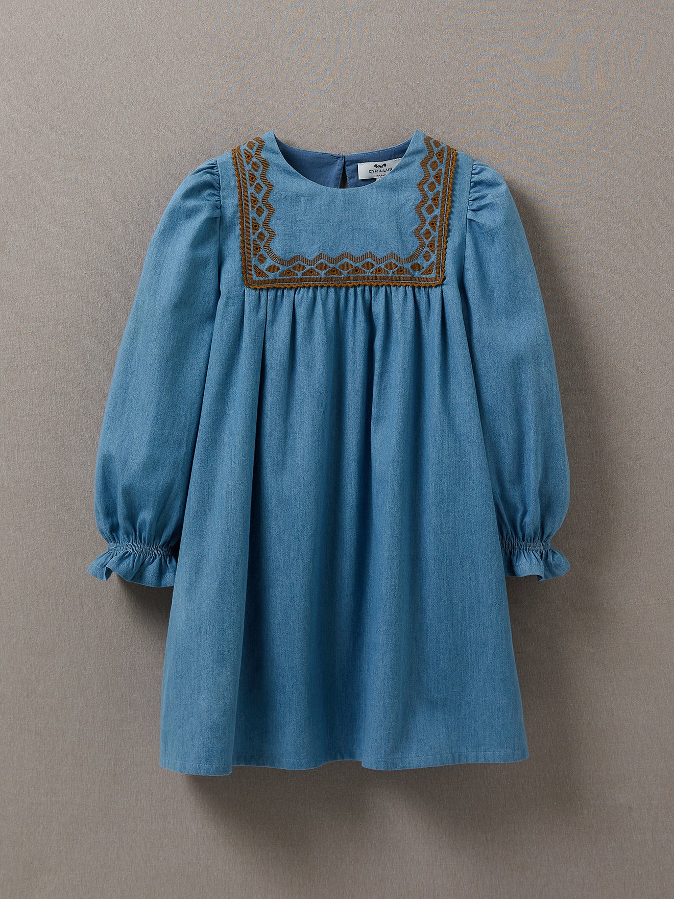 Robe fille en denim light