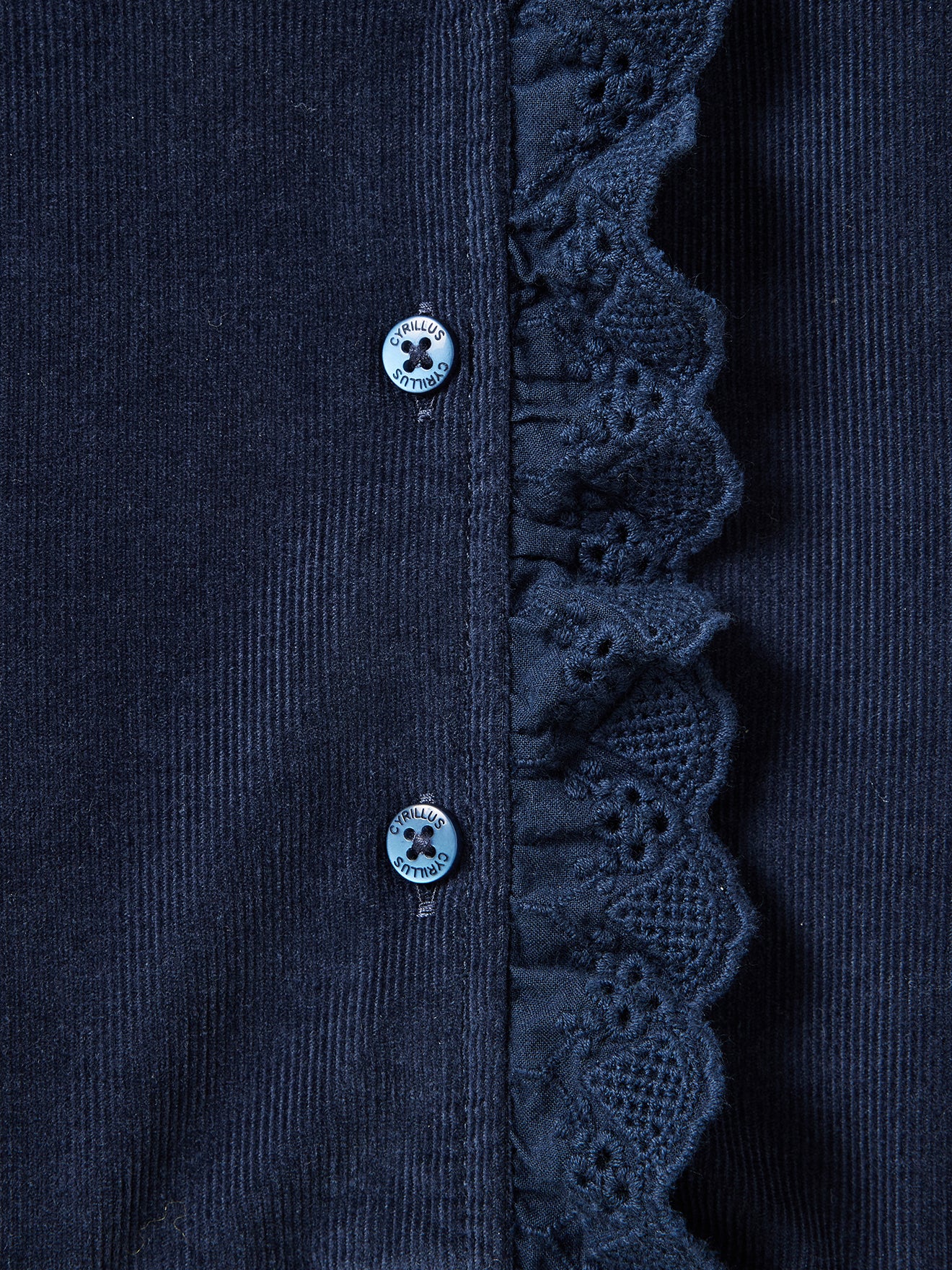 Velours meisjesjurk