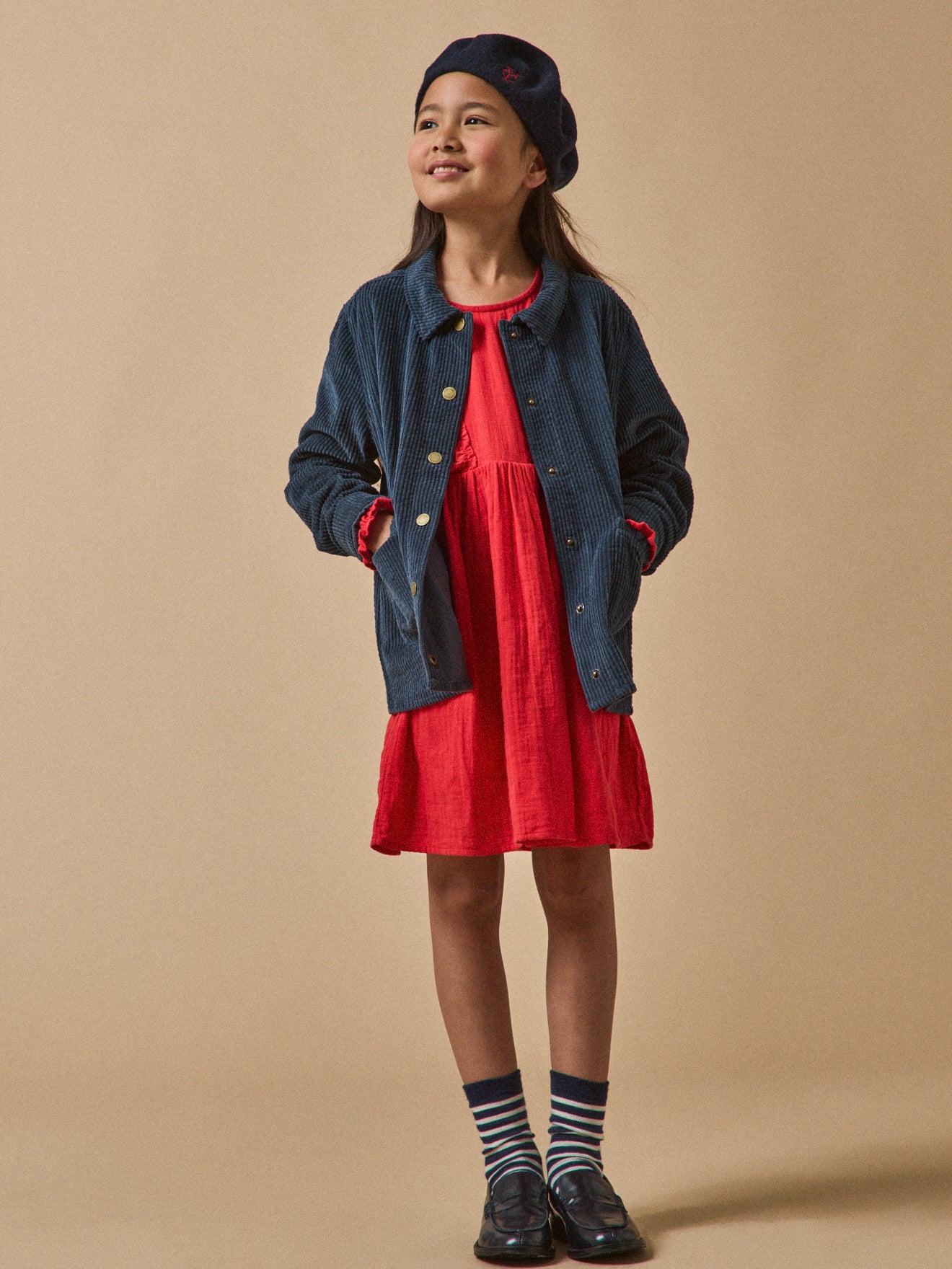 Robe Fille gaze de coton