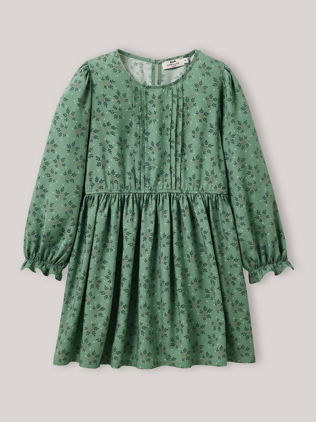 Meisjesjurk in viscose met Antonia print