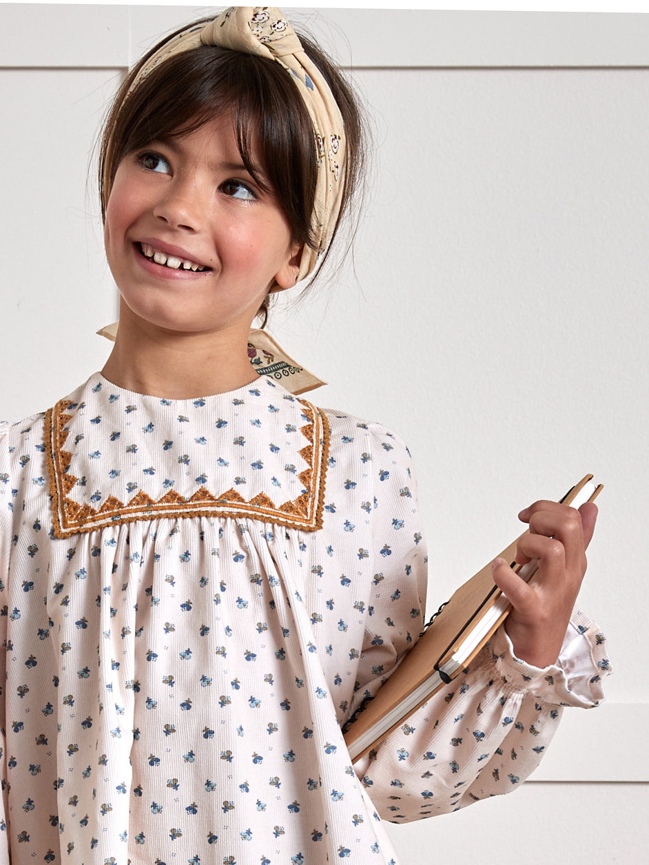 Robe velours Fille imprimé Emily