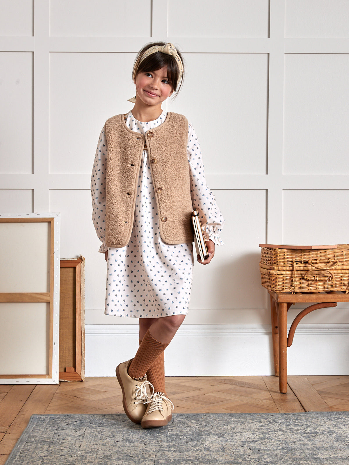 Robe velours Fille imprimé Emily