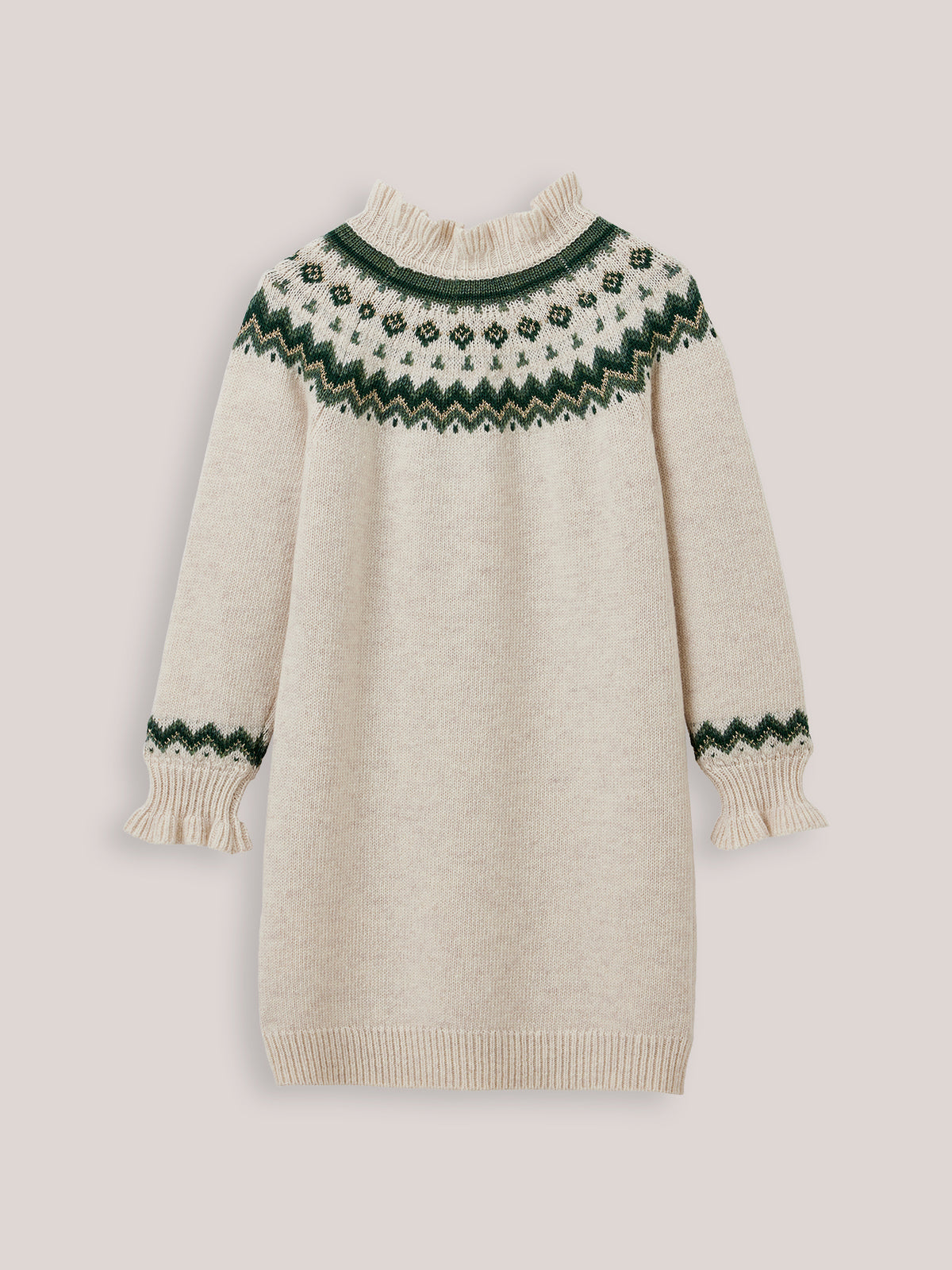 Meisjestrui-jurk in jacquard