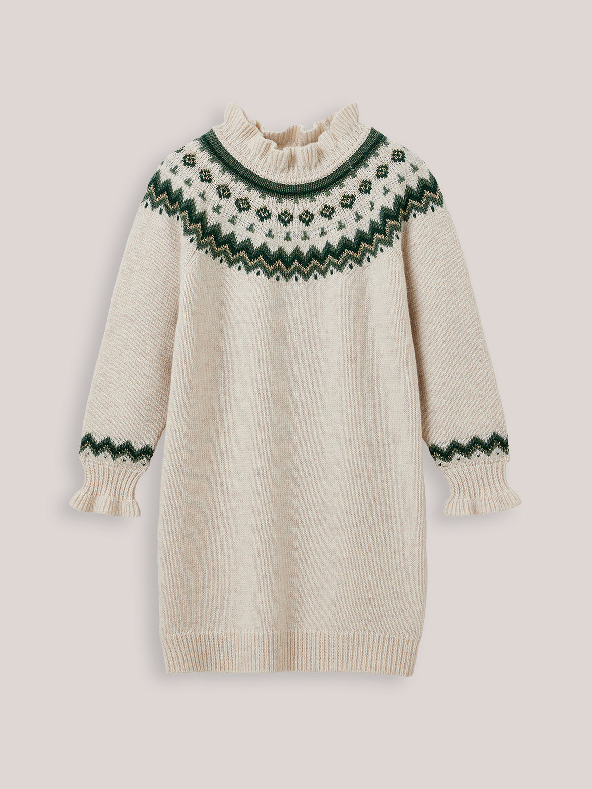 Meisjestrui-jurk in jacquard