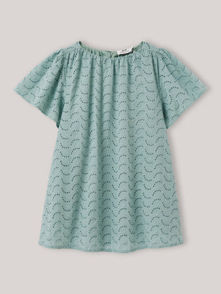 Meisjesjurk Joséphine in broderie anglaise - Collectie Feesten en Huwelijken
