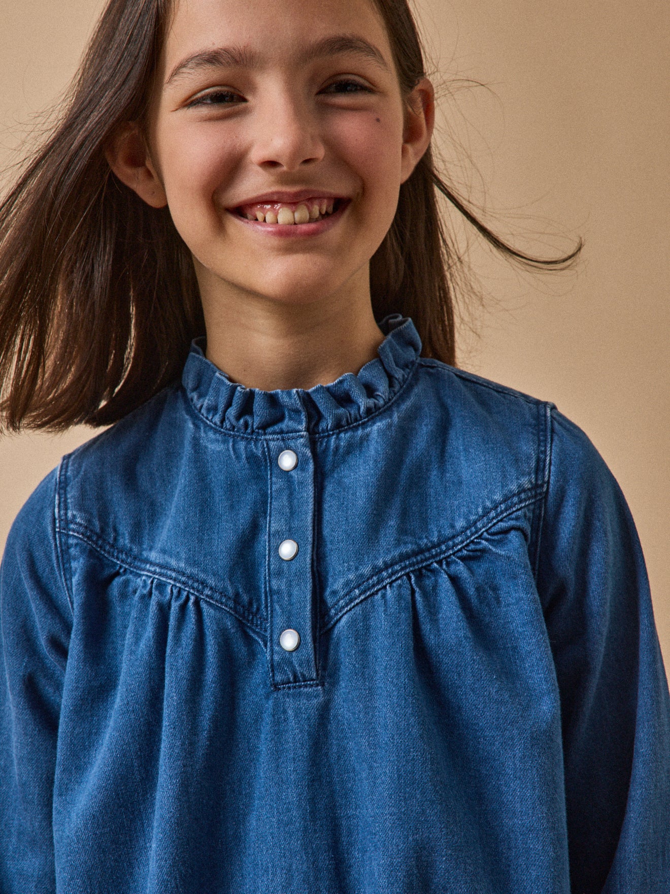 Robe en denim Fille