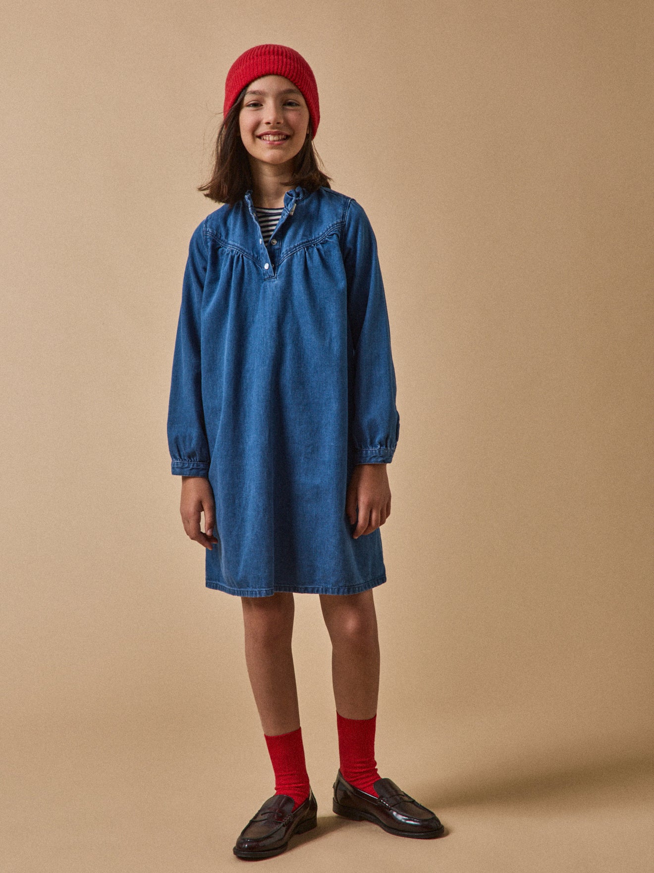 Robe en denim Fille
