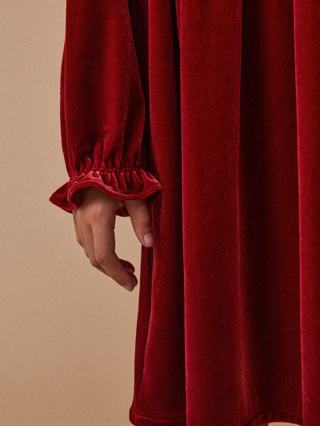 Robe en panne de velours Fille