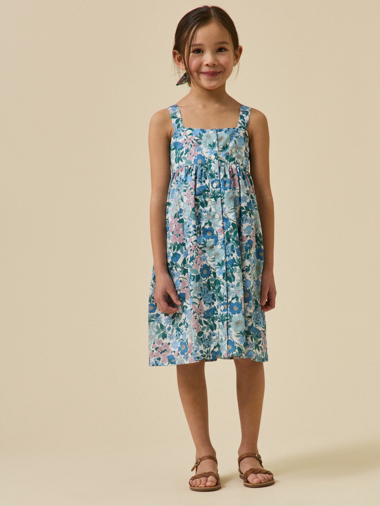 Robe en tissu Liberty Clara Bell Fille