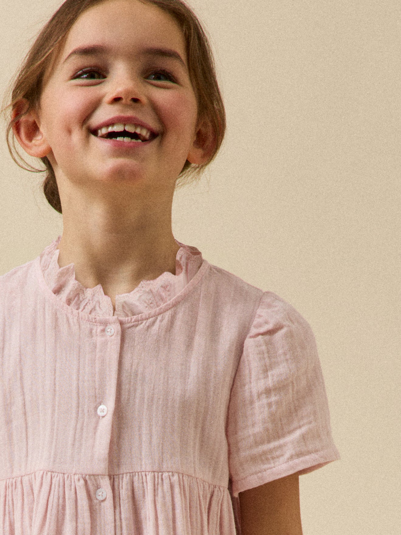 Meisjesjurk in tetrastof