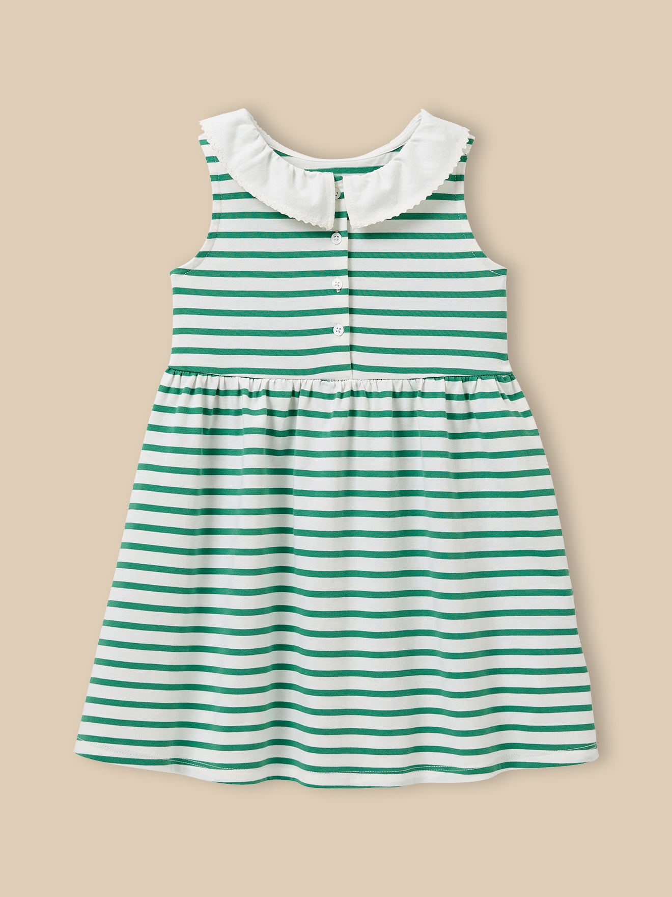 Meisjesjurk in jersey - Biokatoen