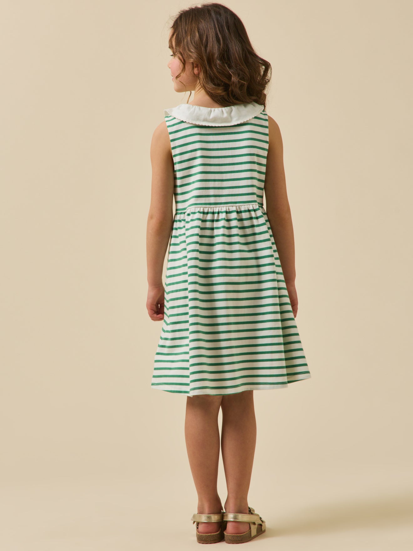 Meisjesjurk in jersey - Biokatoen