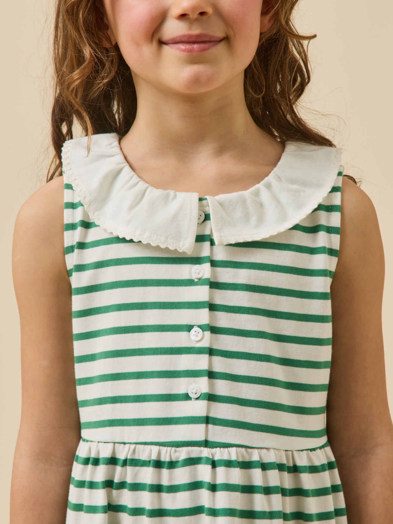 Meisjesjurk in jersey - Biokatoen