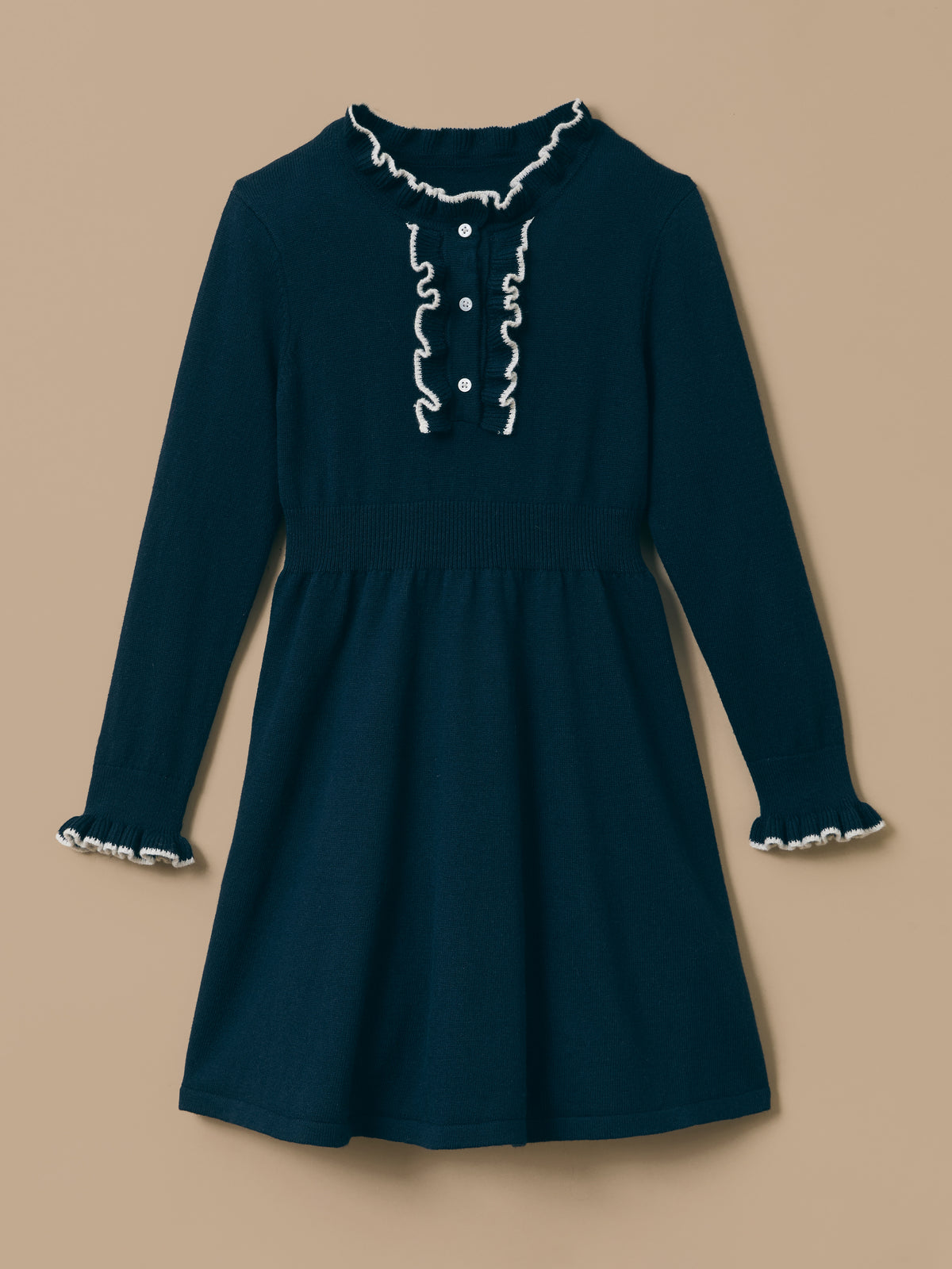 Meisjesjurk in tricot