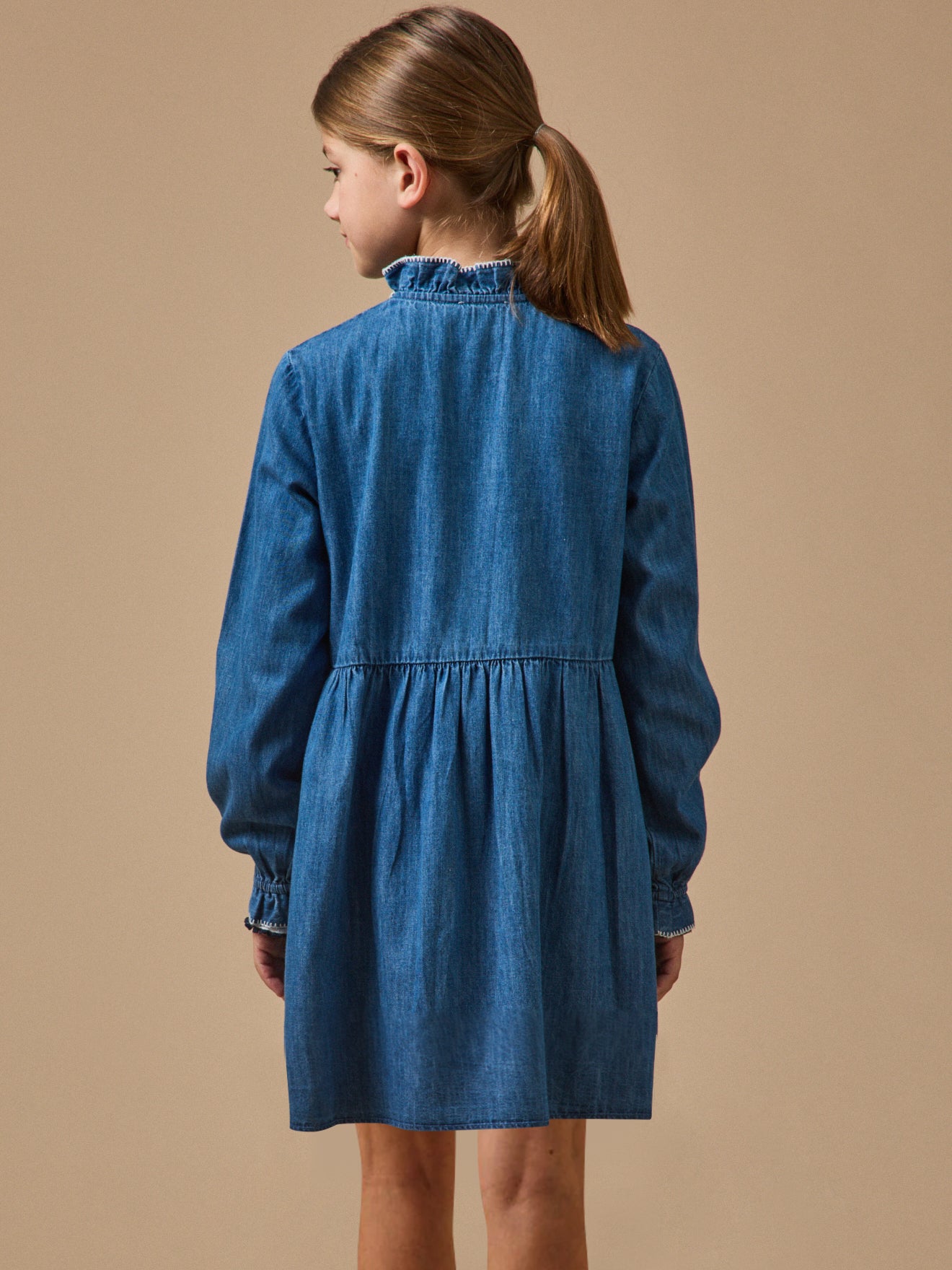 Meisjesjurk in denim